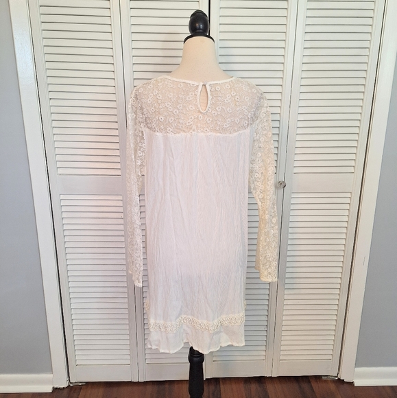 Indigo soul white embroidery lace dress sz 2XL *M1 - Picture 4 of 5